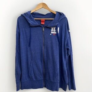 Nike Blue Full-Zip Hoodie with NFL Logo